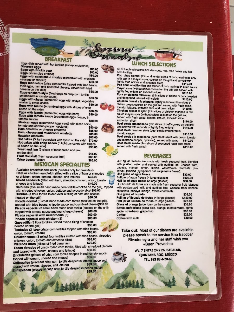 Cocina Orizaba Menu - Image 5